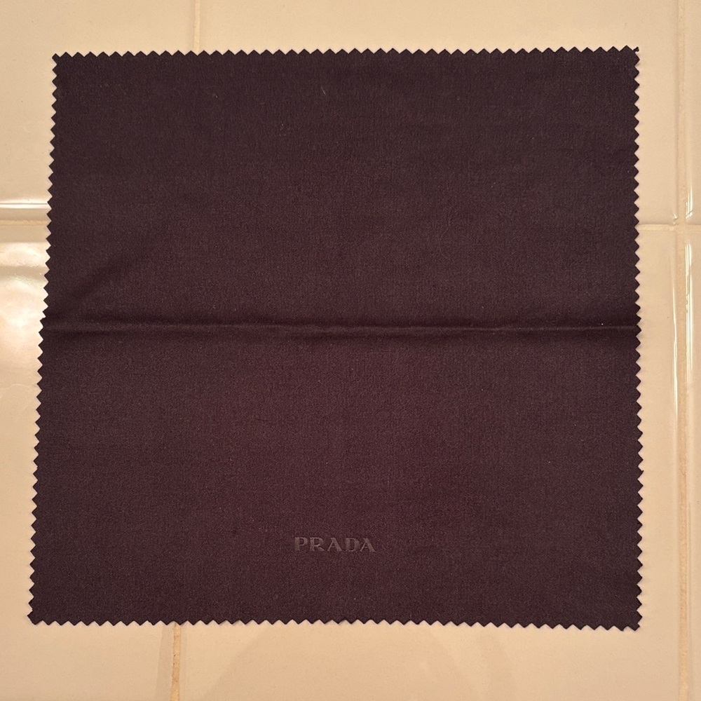 Prada Black and Silver Half Rim Rectangular Eyegl… - image 12